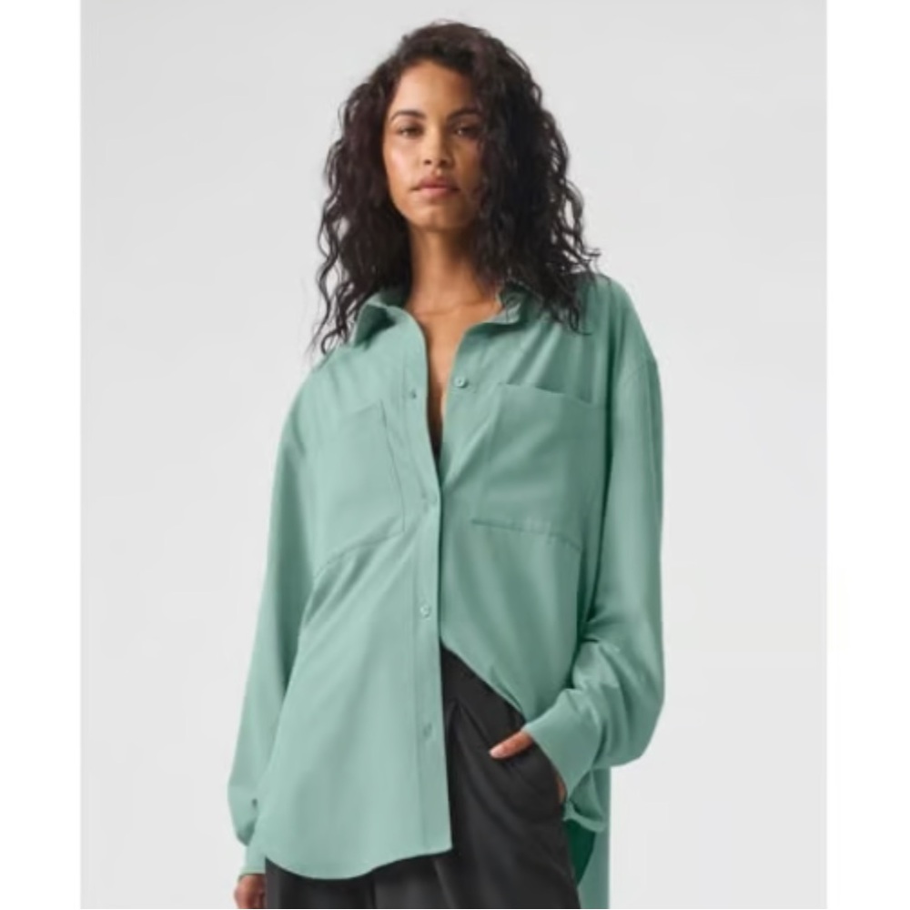ALO Botanical Green Dreamscape Top